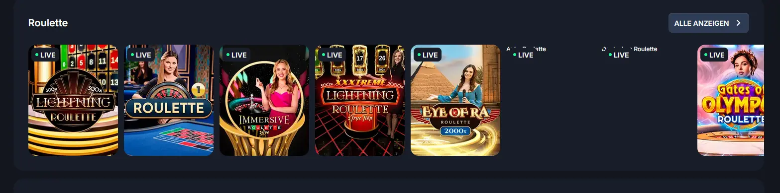 Live Roulette bei Beef Casino: Tische mit Live-Dealer in HD-Qualität